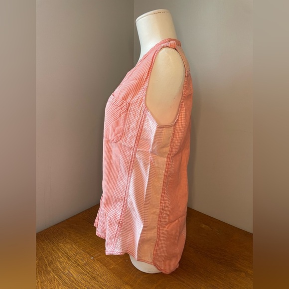 Woolrich Women's Conundrum Eco Rich Sleeveless Shirt Teaberry Size Medium Pink - Picture 15 of 16